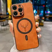 For iPhone 16 15 14 Pro Max 13 12 11 Leather MagSafe Case Shockproof Phone Cover