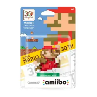 任天堂 Nintendo amiibo 玩偶 30周年 瑪利歐 經典款 摩登款 預購23年【皮克星】30週年