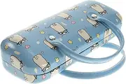 [PLAFOPE] Box Children's Creative Portable Glass Containers Glasses Case for Kids Ornament Container Childrens Eyeglass Hard Case Hand Glasses Case Kids Reading Glass Case Glasses Box Pu