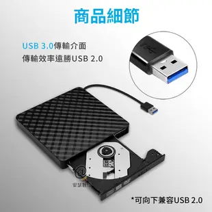【Anra】USB 3.0 外接式 光碟機 【CD/DVD讀取燒錄】Combo機 燒錄機 適筆電桌電 (6.4折)