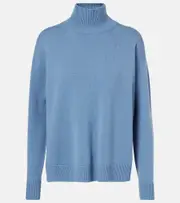 ['S Max Mara] 'S Max Mara Marta wool and cashmere sweater UK 14 blue