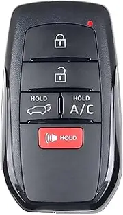 Smart Key for Toyota BZ4X 2023-2024, Alliskeys 5-Buttons Proximity Key Fob Replacement for Toyota BZ4X 2023 2024 HYQ14FBX 231451-3041 8990H-42520