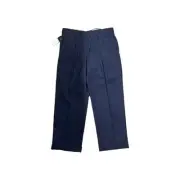 Slates Dockers Pleated Dress Pants Mens 38 X 32 Blue Cuffed Original Fit