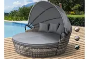 ALFORDSON Outdoor Sun Lounge Day Bed Wicker Furniture Sofa Bed Garden