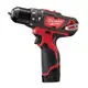 Milwaukee 12V鋰電震動電鑽M12BPD-202C★強力馬達★內建式LED照明燈★機身附掛勾