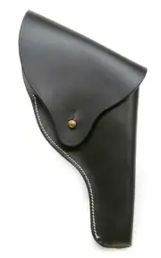 US Smith & Wesson Victory Model Revolver Holster Full Flap in Black Leather