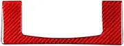 XIXIAO Storage Box Stickers,Fit for Dodge, Grand Caravan 2011-2020 Fit for CV Tradesman 2012-15 Carbon Fiber Cover Car Interior Trim Accessories Co-Pilot Glove Box Decor(Red)