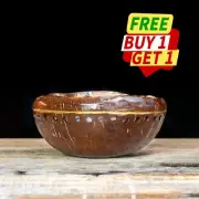 Natural Coconut Shell Bowl Unique Handmade Storage Table Decor Eco Friendly Gift