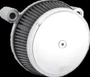 AN Big Sucker Air Filter Kit w Cover Smooth Chrome Harley Breakout CVO 13-14