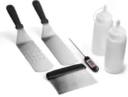 ™ 6 Piece Griddle Tool Kit, Stainless Steel Accessories for Your Griddle, Includ