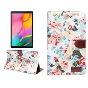 For Samsung Galaxy Tab A 8.0-Inch (2019) Case, PU Leather Cover, Stand, Card Slots, Sleep/Wake Function, White