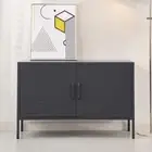 Artiss Buffet Sideboard Metal Cabinet - BASE Charcoal