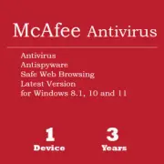 McAfee AntiVirus PC 1 Device 3 Years