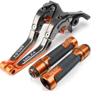 For KTM SUPERMOTO 640 LC4 Extendable Brake Clutch Levers Handlebar Hand Grips