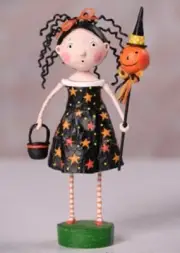 Crimp & Crinkle Figurine Halloween Pumpkin Fall by Lori Mitchell New