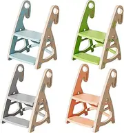 Toddler Ladder - 2 Step Toddler Stool | Non-Slip Kids Stepping Stool Heightened Kitchen Counter Helper for Bathroom Kitchen Sink