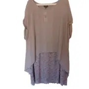LACE DRESS GREY 22 SHORT SLEEVE WITH SHEER OVER PANEL by Autograph