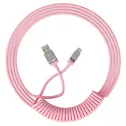 Akko Coiled Keyboard Cable Pink
