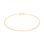 9ct Yellow Gold Silver Filled 25cm Curb 30g Anklet