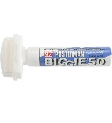 Zig Posterman Biggie 50 Marker White Brand New