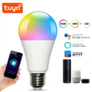 TUYA Smart WiFi E27 LED Light Bulb RGB Dimmable For Alexa Google Assistant Home