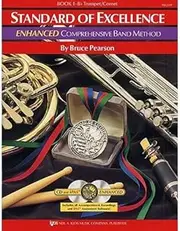 Standard of Excellence: Enhanced Comprehensive Band Method Book 1 (B-Flat Trumpet/Cornet). Partitions, CD, CD-ROM Pour Trompette, Cornet