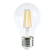 LV LUCE 8w 240v A60 GLS LED Filament Light Bulb - E27 Clear 6000K Daylight