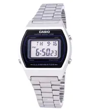 Casio Digital Alarm Illuminator Quartz Stainless Steel B640WD-1AVDF Unisex Watch