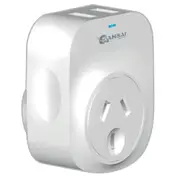 Sansai STV-3010 Outbound USB Travel Adapter - NZ / AU to Europe Plug USB-A - EU & Bali - 2x USB-A Fast Charge Ports (2.1A) [STV-3010]