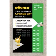 Wagner 3.65 x 3.65m Heavy Duty Canvas Drop Sheet