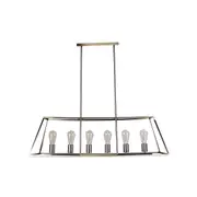 SOUTHPORT.100 6 Light Urban Retro Pendant Brushed Chrome