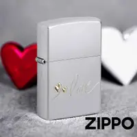 在飛比找蝦皮商城優惠-ZIPPO 書寫愛情防風打火機 48725 緞面鉻材質 雙色