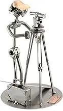 Steelman24 I Nuts and bolts sculpture Land Surveyor I Handmade ornaments I Made in Germany I I Metal figurine