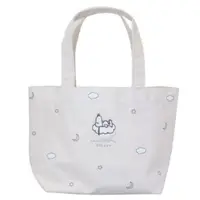 在飛比找Yahoo奇摩購物中心優惠-小禮堂 Snoopy 雨傘布船型手提袋 (米雲朵月亮款) 4