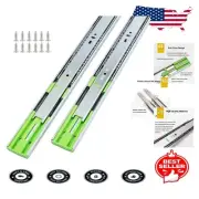 Durable 18 Inch Zinc Plated Drawer Slides - Full Extension, 5 Pairs Included