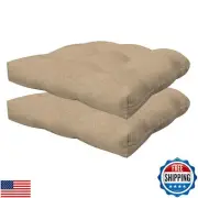 Honeycomb Essentials Outdoor Tufted Seat Cushions, 19" x 18", Hampton Texture
