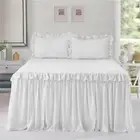1 Piece 800tc EgyptianCotton New Dust Ruffle Bed Spread 20" drop all size &color