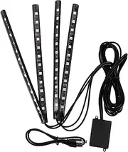 ETHZZLE -car Ambient Lighting Led Footwell Lights Sound Activated Easy to Install Soft Led Strip Lights for Car Interior
