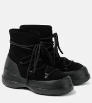 [Moon Boot] Moon Boot Luna Low suede snow boots UK 8 black