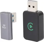 Wireless CarPlay Adapter 2025 Upgrade, 2 in 1 CarPlay & Android Auto Adapter Dongle, Convert Wired to Wireless, USB Plug and Play, No Delay, Compatible iOS Android