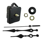 Silent Quartz DIY Wall Clock Movement Mechanism Non-Ticking Repair Parts Replacement Kit, Clock Quartz Movement black