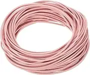 uxcell 11 Yards 1.5mm Round Leather Cord Lacing String for DIY Crafts Pink