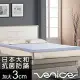 Venice 日本防蹣抗菌3cm全記憶床墊-加大6尺(贈收納袋)
