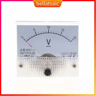 DC 0~20V 85C1-V Class 2.5 Voltmeter Analog Volt Panel Meter