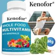 Whole Food Multivitamin With Minerals Supplement,Brain,Bone & Immune Support