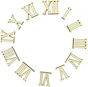 KICHOUSE Clock Numerals Accessories Roman Numeral Kit 2.3cm Size Electroplated Material for