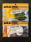 WALK FISH 4Pcs/2 Pack 4.72inch 5.5g Soft Artificial Lure Swim Fishing Baits