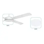 Brilliant Lighting Tempest ABS DC 27W CCT LED Fan Light Kit - White