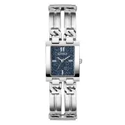 Guess Trend Mod Id Trend Silver-Tone Blue Denim Women's Watch GW0807L1