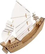 Garneck Wooden Model Kit DIY Sailboat Puzzle for Adults Boys and Girls Handmade Wooden Boat Model Sailboat Toy Craft Kit